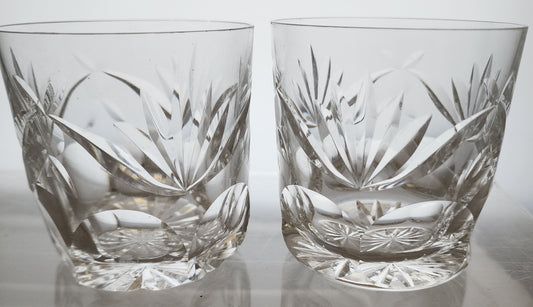 Signed Waterford single on rocks tumbler Crystal Ashling