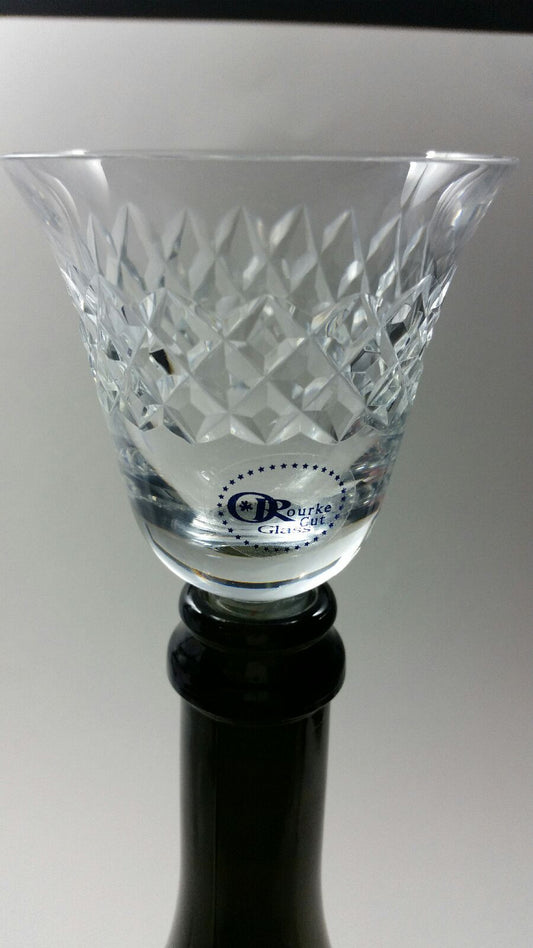 Hand cut crystal Wine tasting glass stopper Made in USA, Trumz pattern - O'Rourke crystal awards & gifts abp cut glass