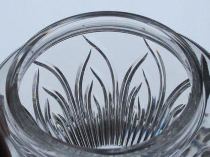 Cut Glass Saratoga candy jar  Lenox USA , bowl /vase /candle - O'Rourke crystal awards & gifts abp cut glass