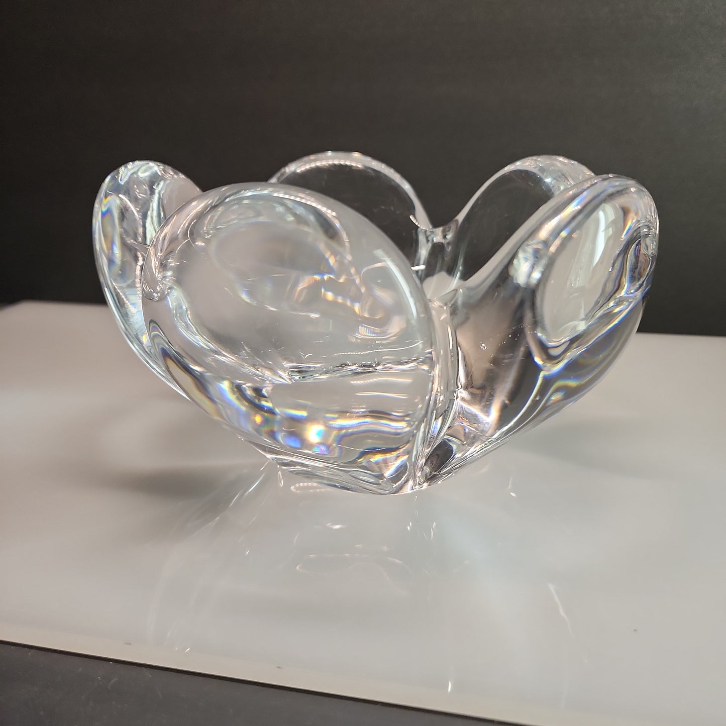Kosta glass Bowl heavy 8.5 lbs
