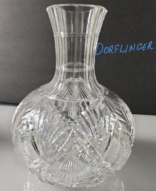 ABP Carafe American Brilliant Period hand Cut Glass Dorflinger