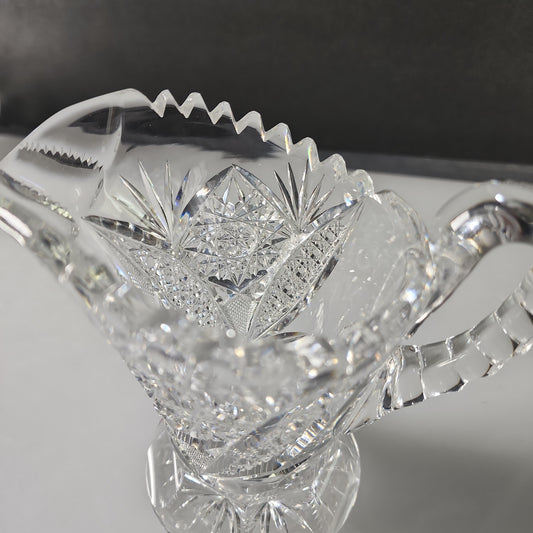 Tuthill American Brilliant Period hand creamer Signed