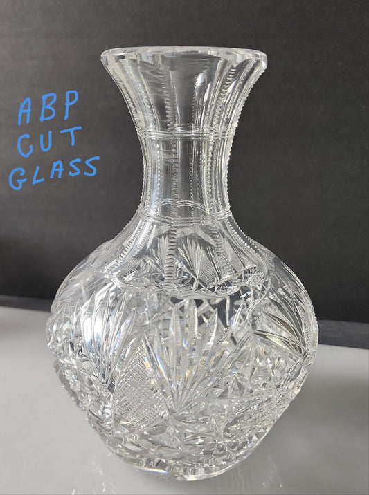 Carafe American Brilliant Period hand Cut Glass