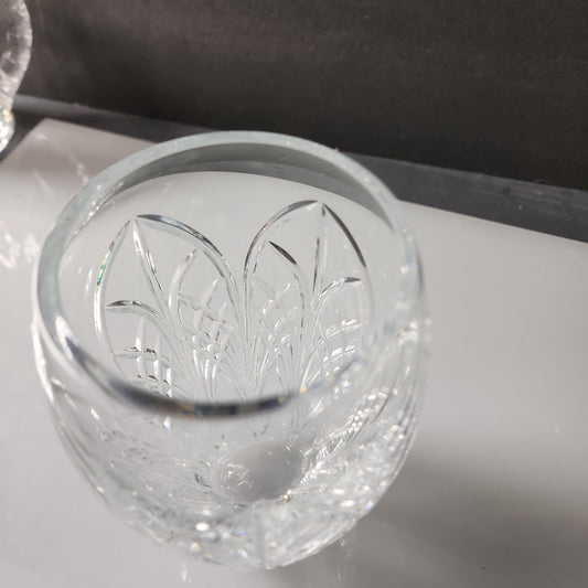 Lenox Cut glass Crystal Abbey posy vase Made in USA Signed