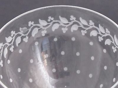 4 copper wheel etched stems glass Hand cut - O'Rourke crystal awards & gifts abp cut glass