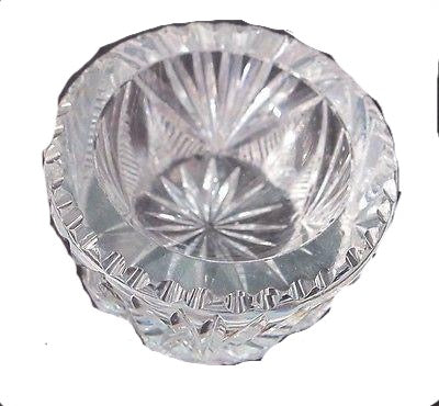 ABP  American Brilliant Period hand Cut Glass salt dip - O'Rourke crystal awards & gifts abp cut glass