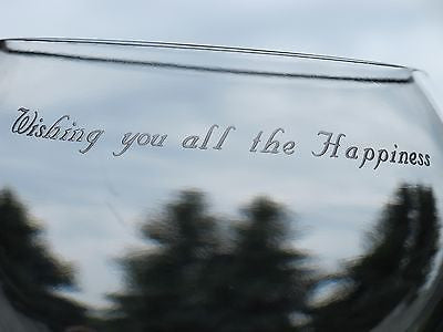 Wishing you'll the Happiness ,lead crystal bowl  Mouth blown, gift - O'Rourke crystal awards & gifts abp cut glass