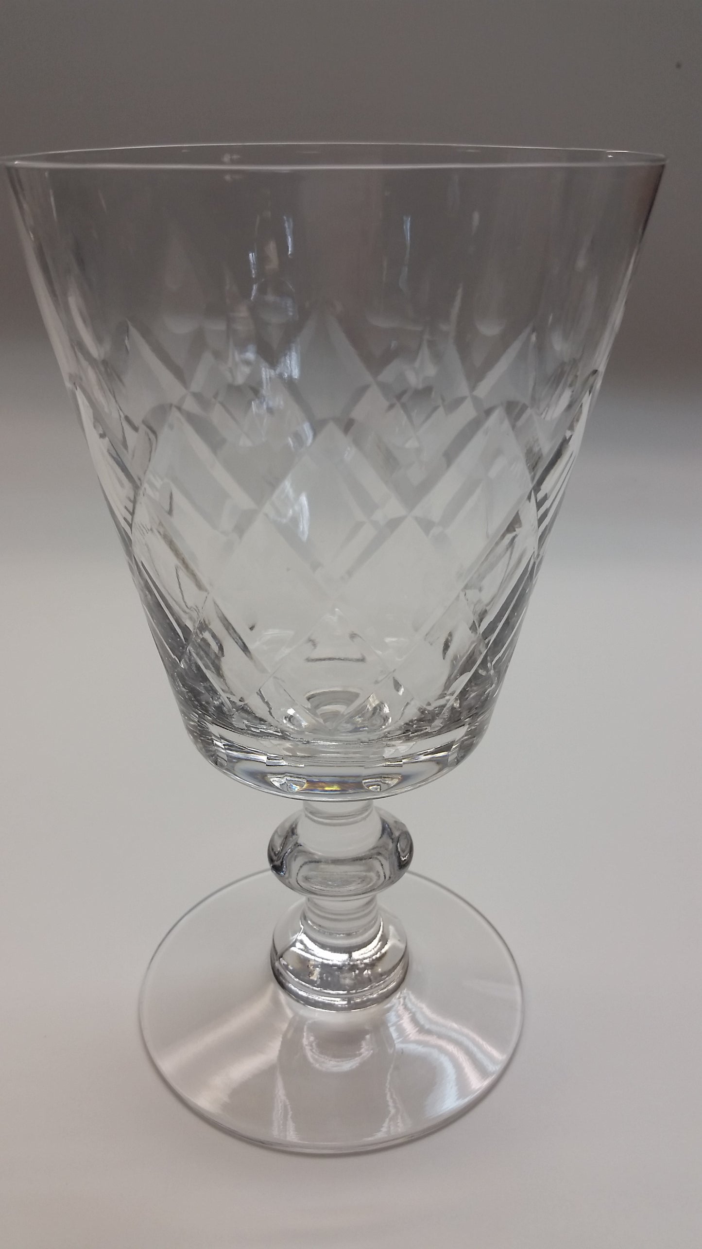 Heisey Maryland cut glass goblet stemware - O'Rourke crystal awards & gifts abp cut glass