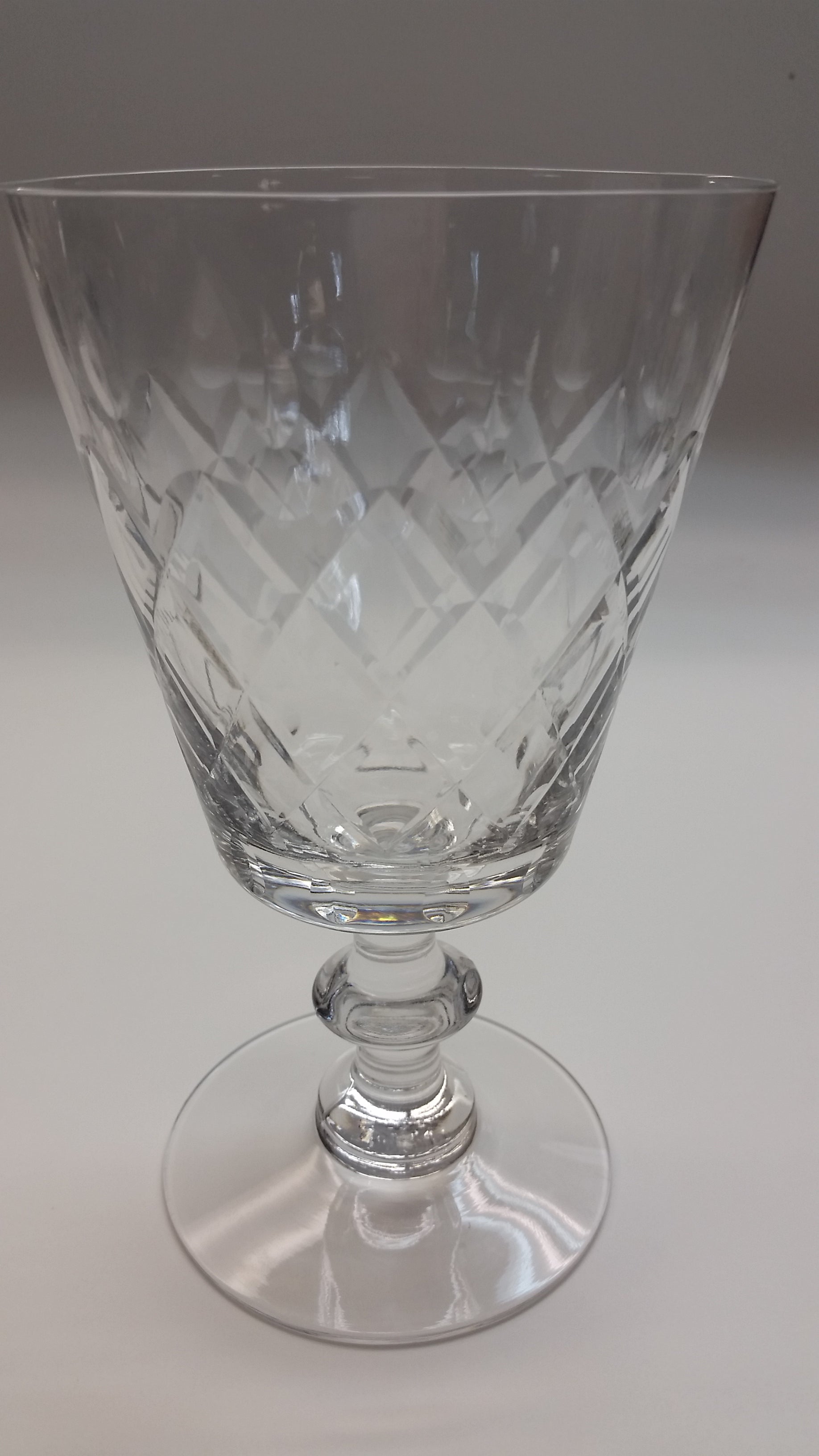 Heisey Maryland cut glass goblet stemware - O'Rourke crystal awards & gifts abp cut glass