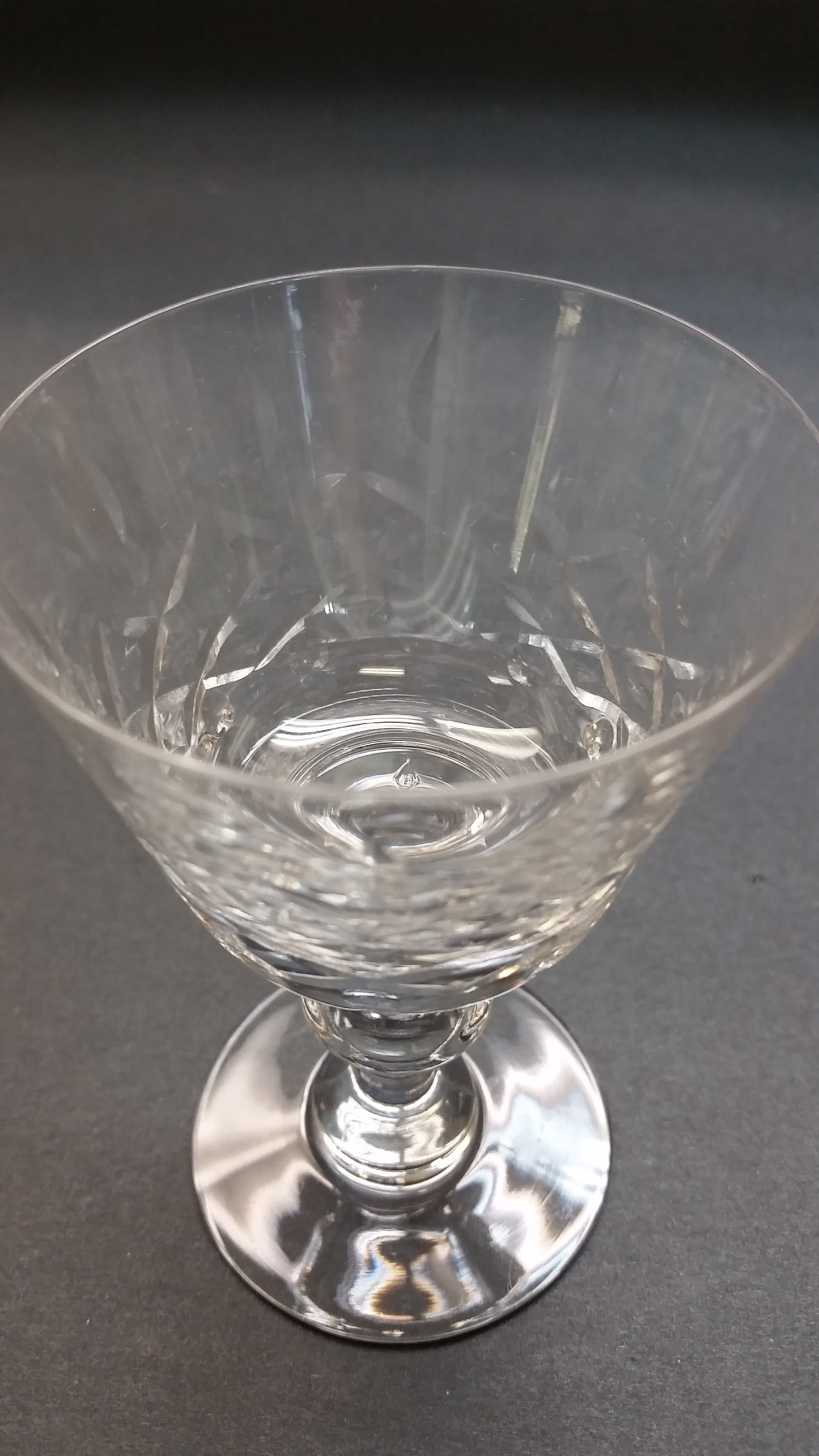 Heisey Maryland cut glass SHERBERT stemware - O'Rourke crystal awards & gifts abp cut glass