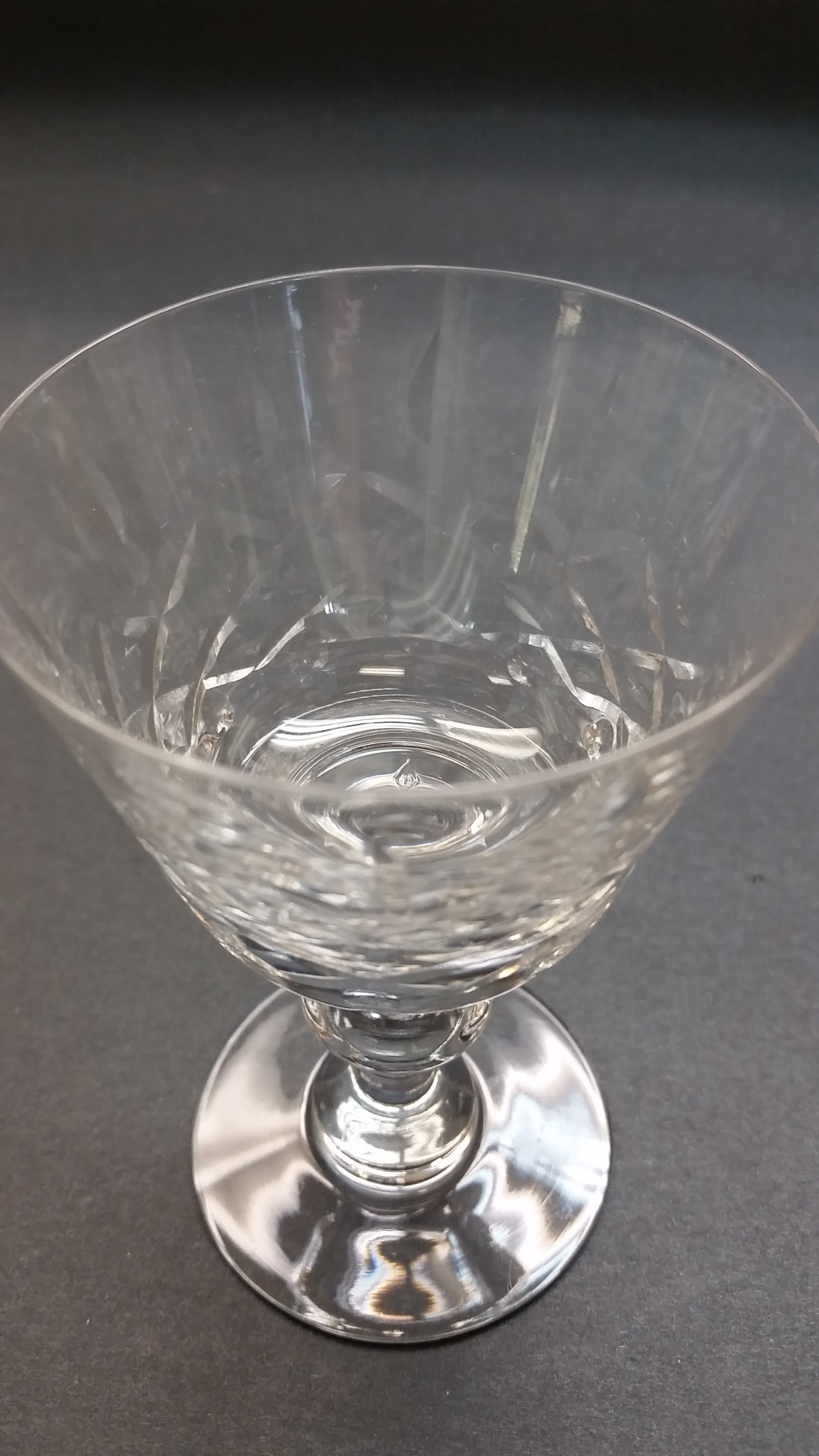 Heisey Maryland cut glass SHERBERT stemware - O'Rourke crystal awards & gifts abp cut glass