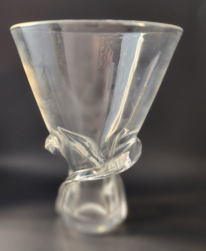 Steuben Signed spiril vase Glass # 8085