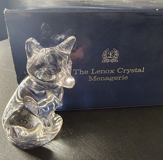Lenox Lead crystal Menagerie Fox