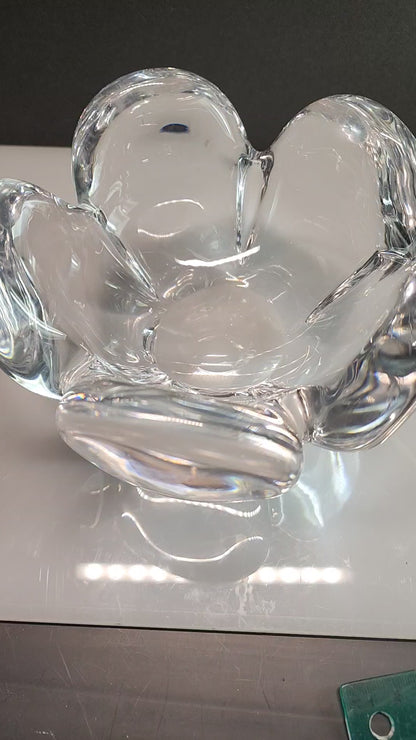 Kosta glass Bowl heavy 8.5 lbs