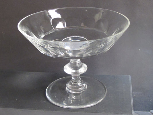 Val st Lambert Hand Cut glass Compote