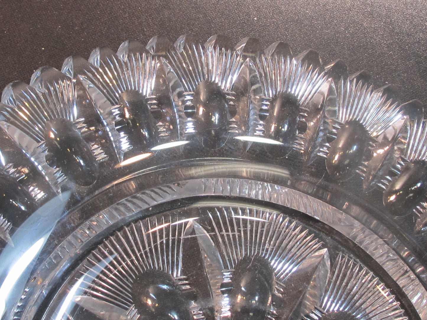 ABP cut glass under plate American brilliant
