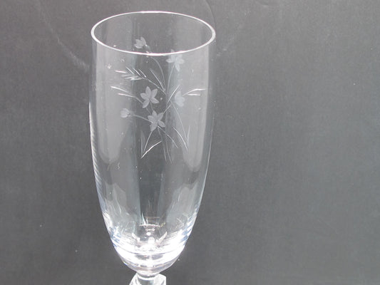 Reizart Nydia Cut glass flute stem Hand cut 947 Starlight