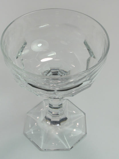 4 piece cut glass champagne glasses Baccarat?