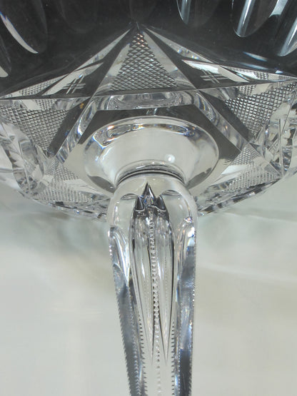American Brilliant Period Cut Glass compote, Antique for