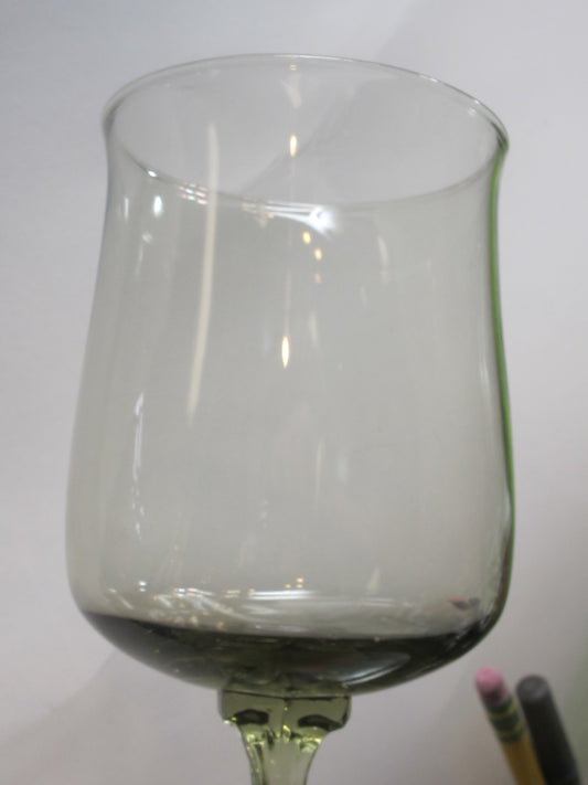 Lenox green mist wine glass Crystal Made in USA Mt Pleasant PA
