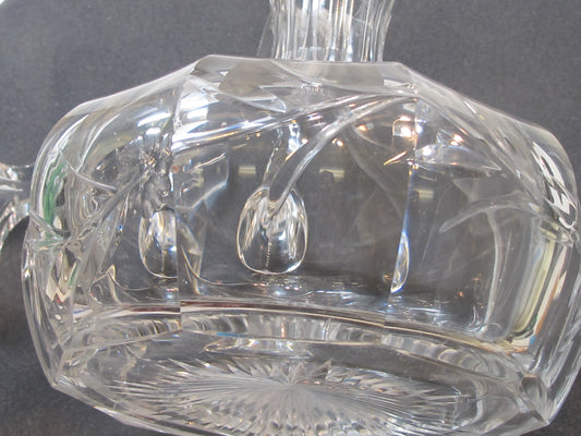 Signed Hawkes ABP decanter American Brilliant Period hand Cut Glass