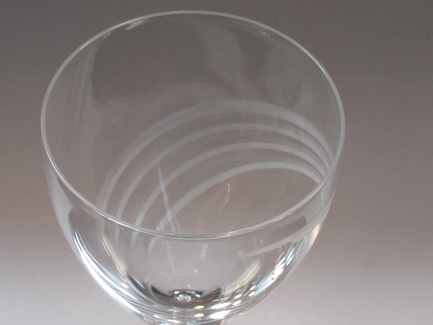 Lenox Crystal windswept goblet Made in USA Mt Pleasant PA mouth blown