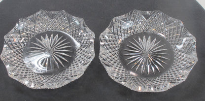 ODDS and ends Brilliant Period hand Cut Glass re-purposed