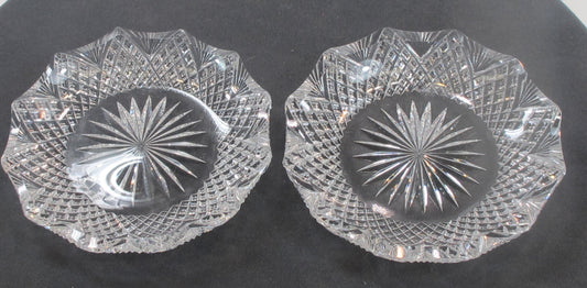 ODDS and ends Brilliant Period hand Cut Glass re-purposed