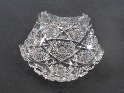 ODDS and ends Brilliant Period hand Cut Glass re-purposed