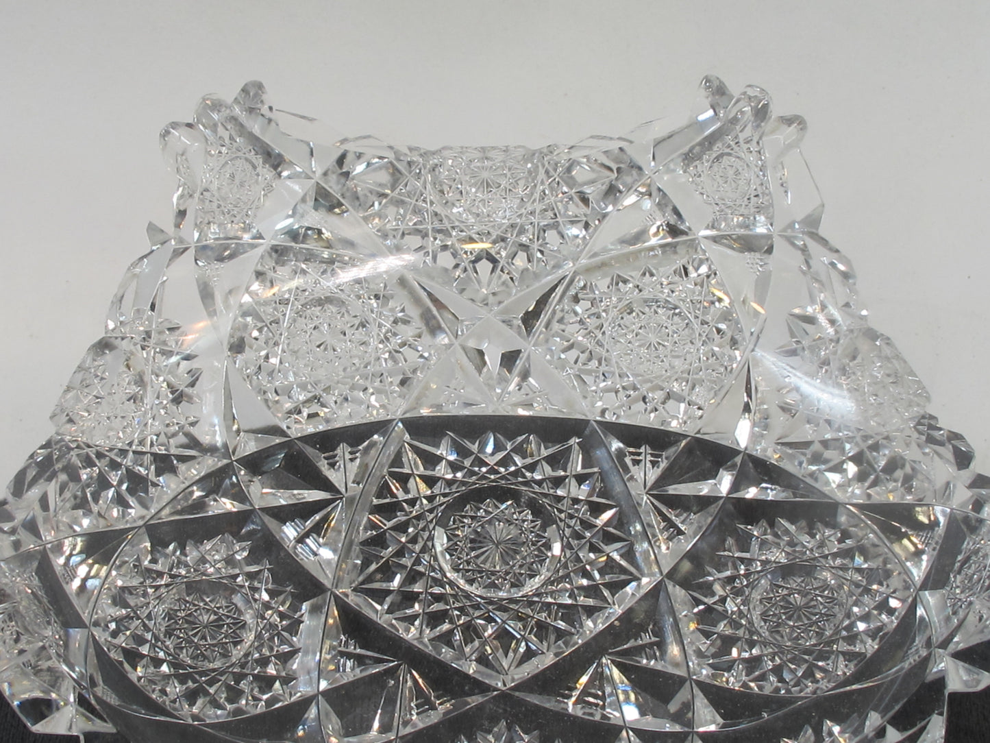 ODDS and ends Brilliant Period hand Cut Glass re-purposed