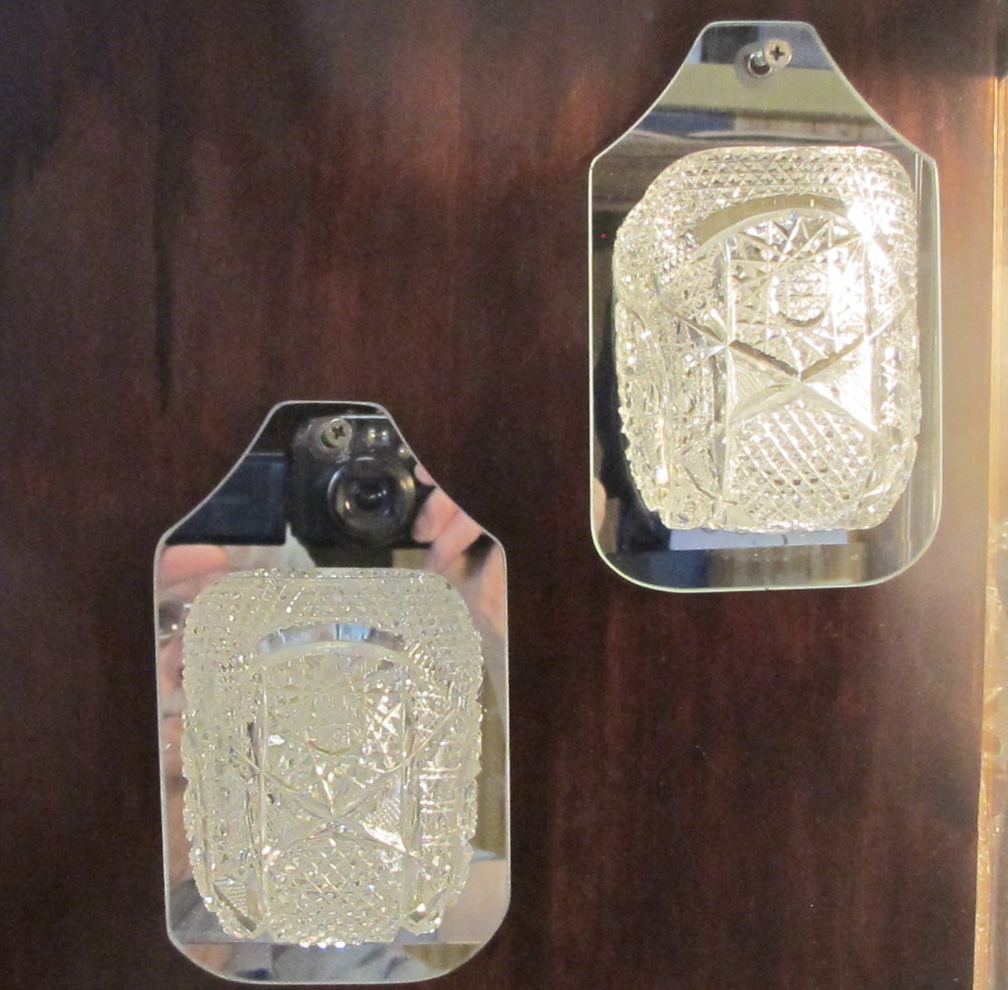 ODDS and ends Brilliant Period hand Cut Glass re-purposed