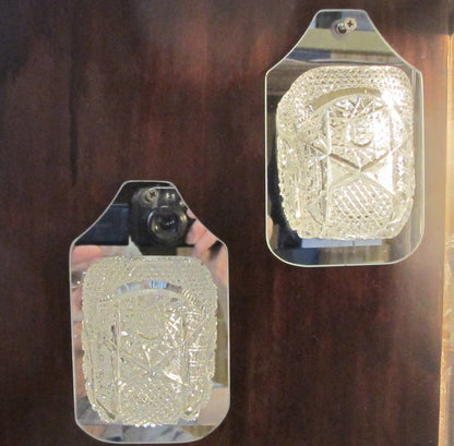 ODDS and ends Brilliant Period hand Cut Glass re-purposed