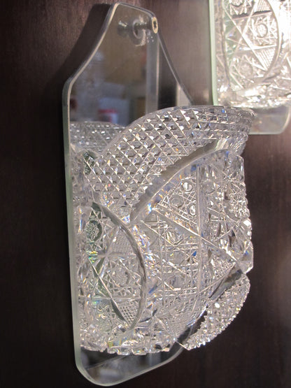 ODDS and ends Brilliant Period hand Cut Glass re-purposed