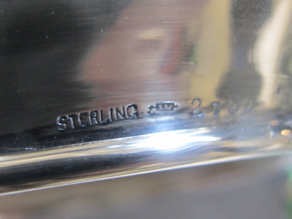 American Brilliant Period Cut Glass powder box with Sterling silver lid Antique abp