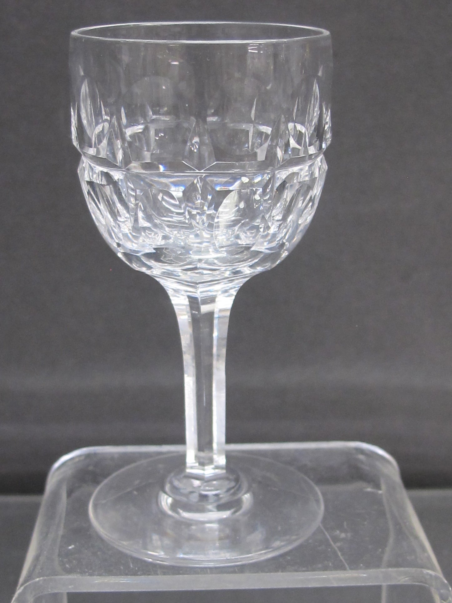 Signed Hand Cut Glass Liquor English Clifton Stuart