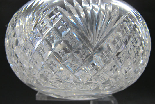 ABP cut glass carafe strawberry diamond fan American brilliant - O'Rourke crystal awards & gifts abp cut glass