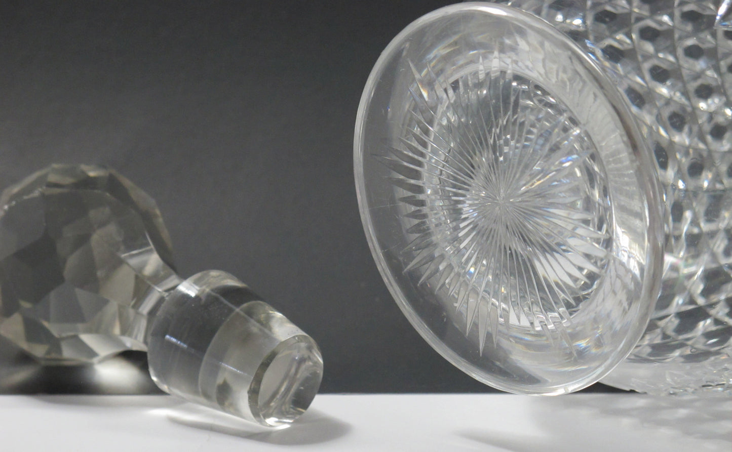American Brilliant Period Cut Glass decanter,  Antique  ABP - O'Rourke crystal awards & gifts abp cut glass