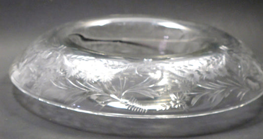 Hand Cut Glass roll out bowl Antique gift - O'Rourke crystal awards & gifts abp cut glass