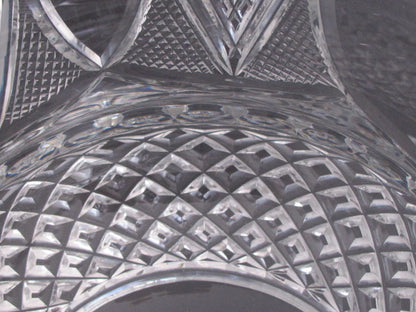 Hand Cut 24% lead crystal  large vase / bowl with space for etching 12.75 lb  Award - O'Rourke crystal awards & gifts abp cut glass