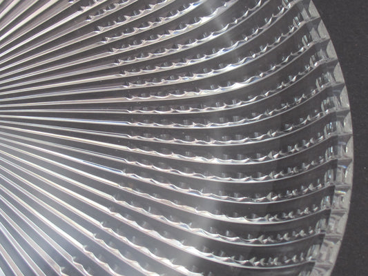 Hand Cut 24% lead crystal  large tray signed brilliant - O'Rourke crystal awards & gifts abp cut glass