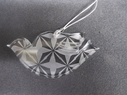 Christmas Glass ornament dove - O'Rourke crystal awards & gifts abp cut glass