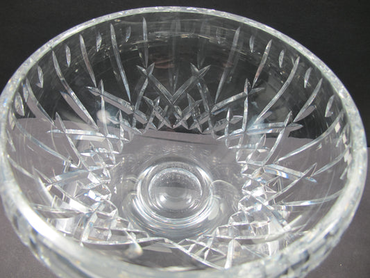 Hand cut glass bowl hand polished  in old tradtion